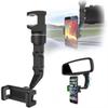 2025 Rotatable Rearview Mirror Phone Holder: 360° Multi-Directional Car Mount