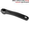Bicycles Crank Arm, 220mm Aluminium Alloy Direct Mount Crank Arm Black Left Crank Arm Replacements for Mountain Bicycles