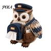 Woodland Animal Decor DIY Tissue Box Cover Kit, Owl Shape, Soft Textures Patchwork Easy Sewing Project Kit Handmade for Handicraft Enthusiast