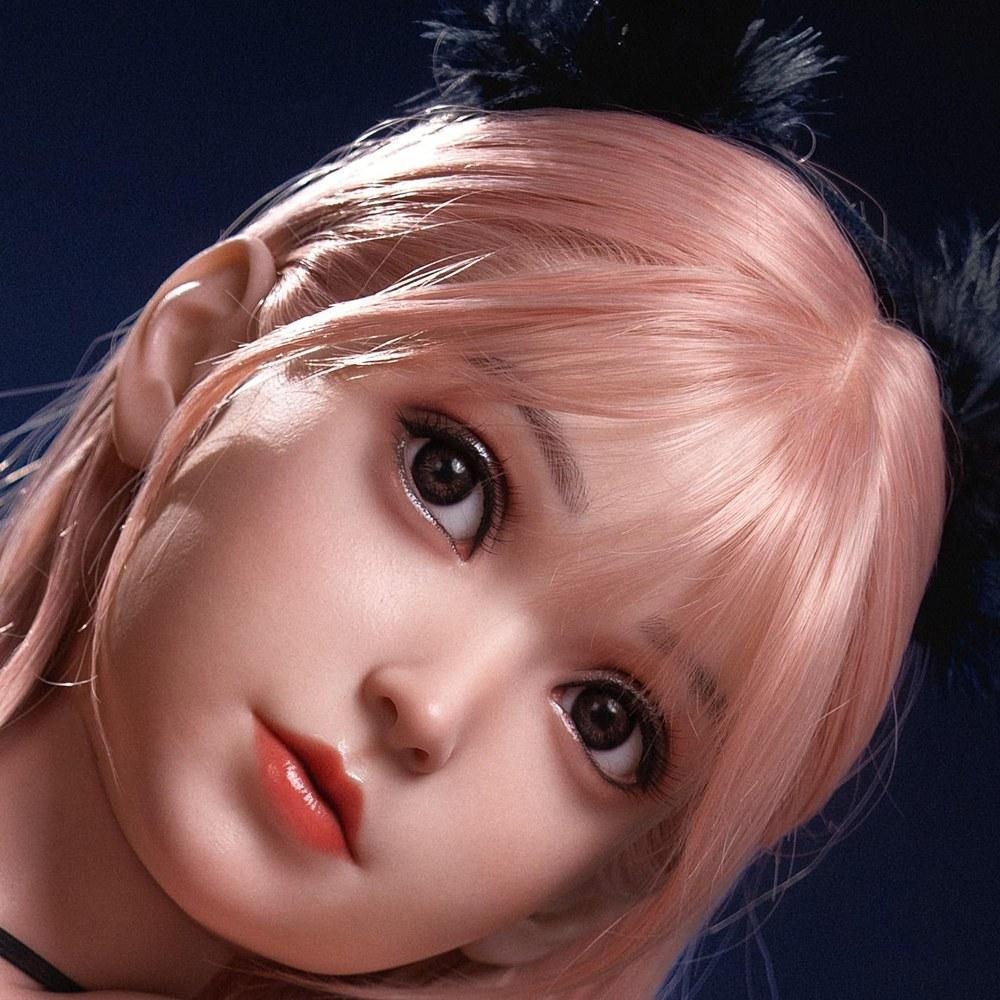 TEBILY Silicone Life-Size Head Only Wig Makeup Practice Store Display Shop Accessories M16 Stud Included #J45#-159