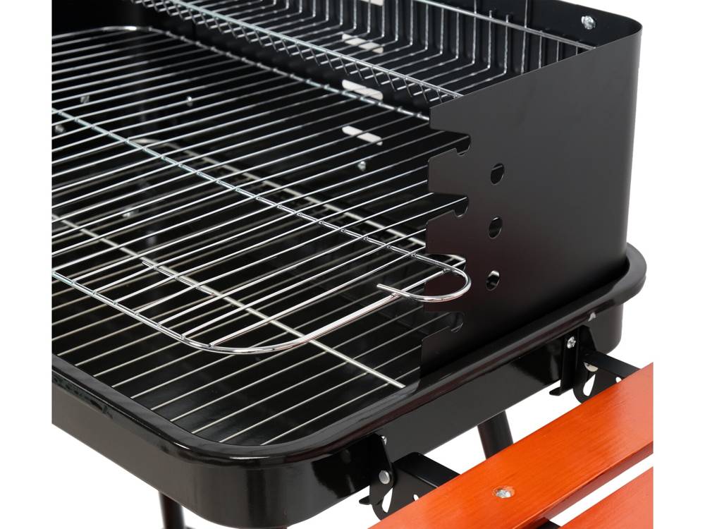 Charcoal grill with shelves, grate 53x33cm - W-99911