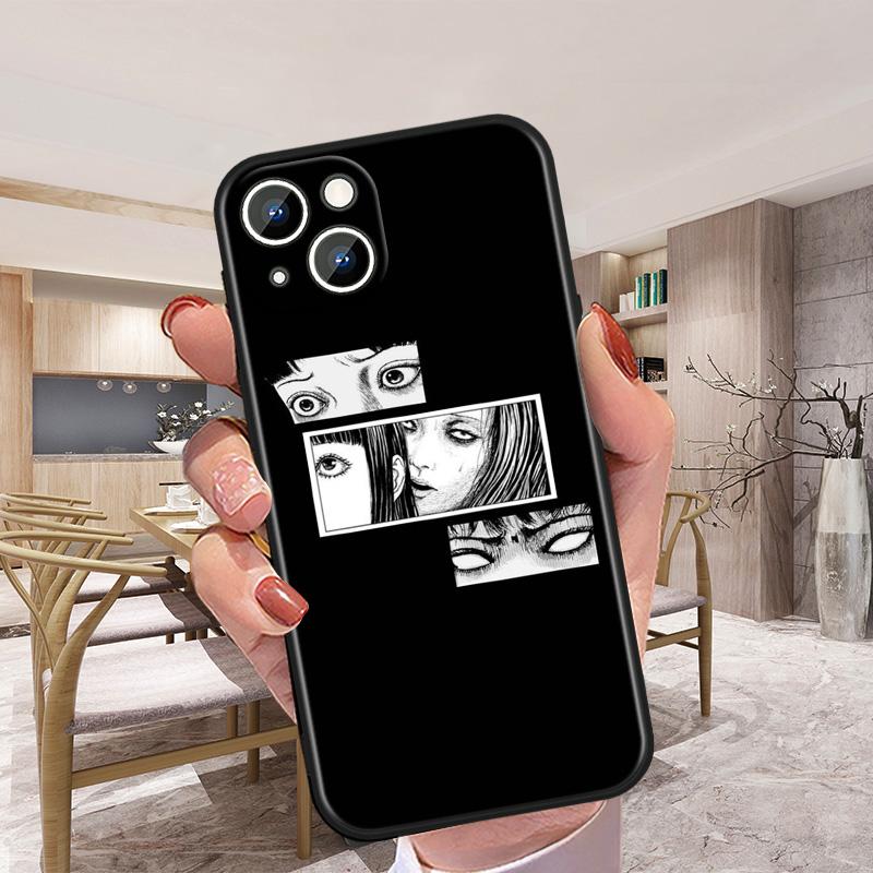 For Apple iPhone 13 12 mini 11 XS Pro Max XR 8 7 6S 6 5S 5 Plus Cover Junji Ito Tomie Soft Silicone Back Phone Case