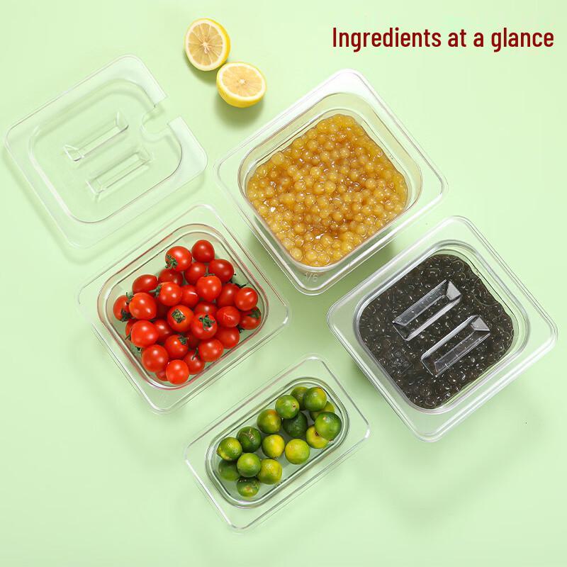 ZISIZ 1/1 GN Glass Food Display Pan