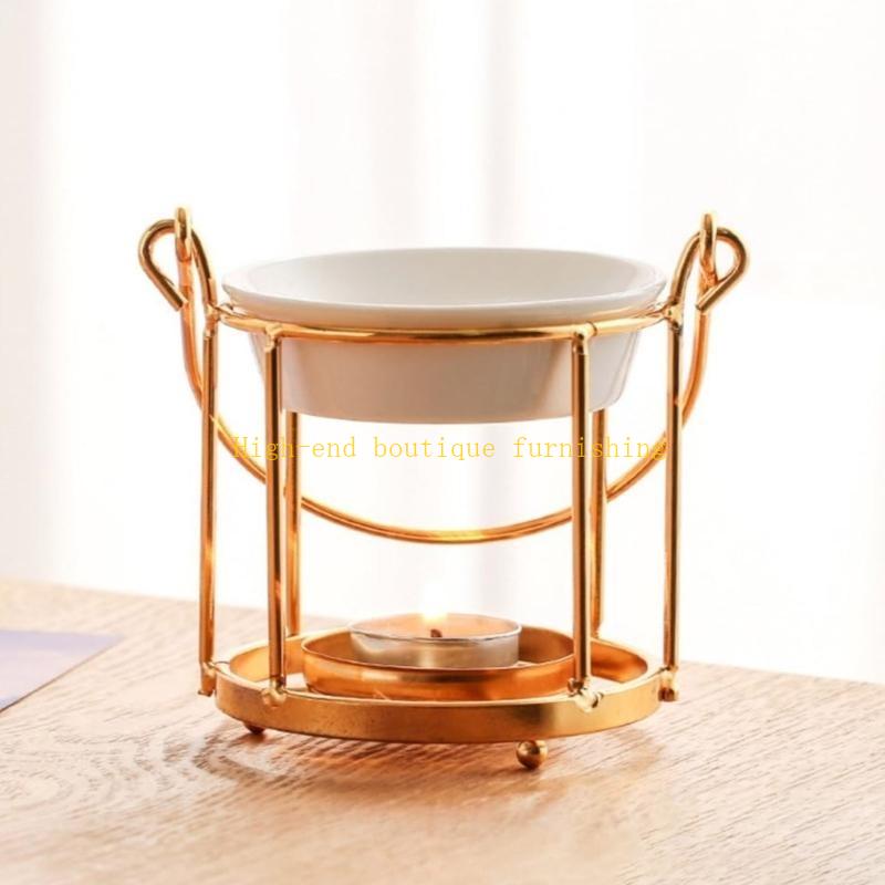 

Portable Gold Cage Metal Essential Oil Burners with Smooth Nonslip Base Holder Aromatherapies Diffuser Set China Mainland