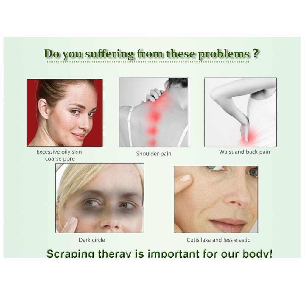 Křišťálový přírodní Rose Quartz Guasha škrabací kosmetická sada Simming Arm Leg V Obličejová deska