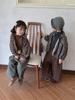 Jiaye Tongpin 2025 Autumn Kids' Distressed Cotton Wide-Leg Pants