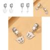 Fashionable Lightning Mushroom Ear Clips For Women Trendy Geometric Alloy Earrings