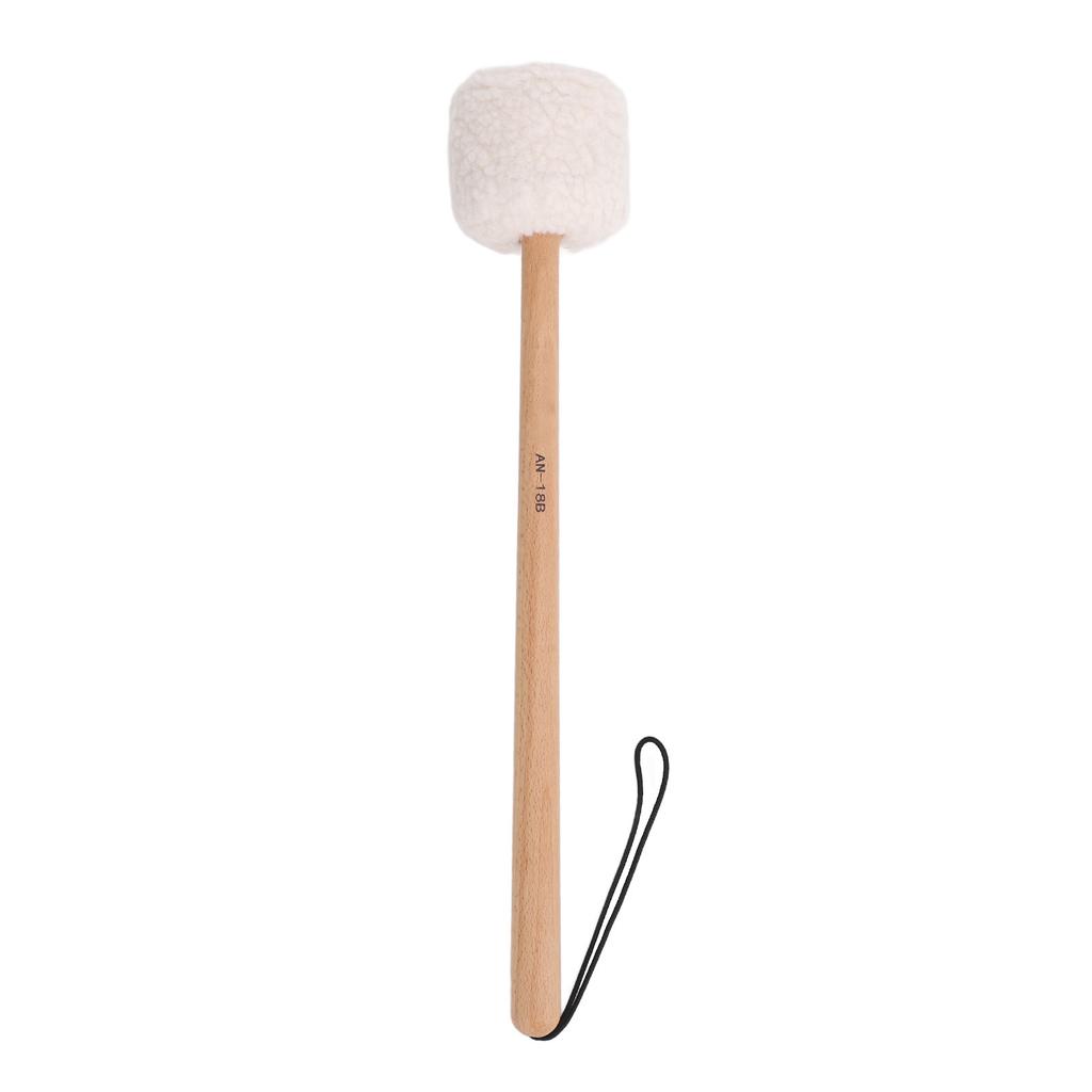 Drum Mallet Wool Fleece Beech Wood Handle Powerful Sound Large Drum Stick for Drums Gongs