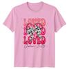 Loved Loved Loved John 3 Womens T-Shirt Bible Verse Christianity