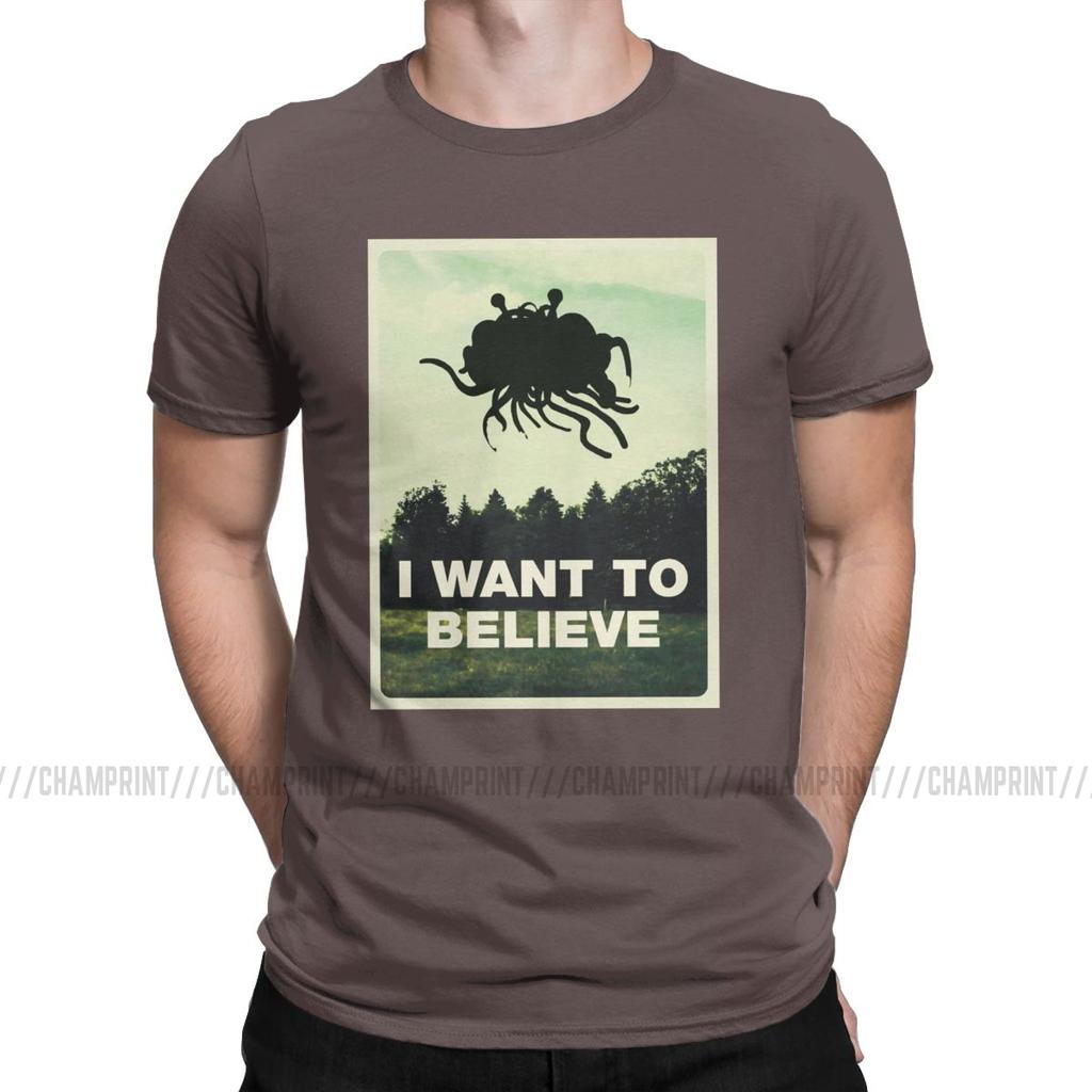 Flying Spaghetti Monsterism Believing T Shirts Men S T Shirts Pastafarianism Fsm Religion Church Novelty Tees