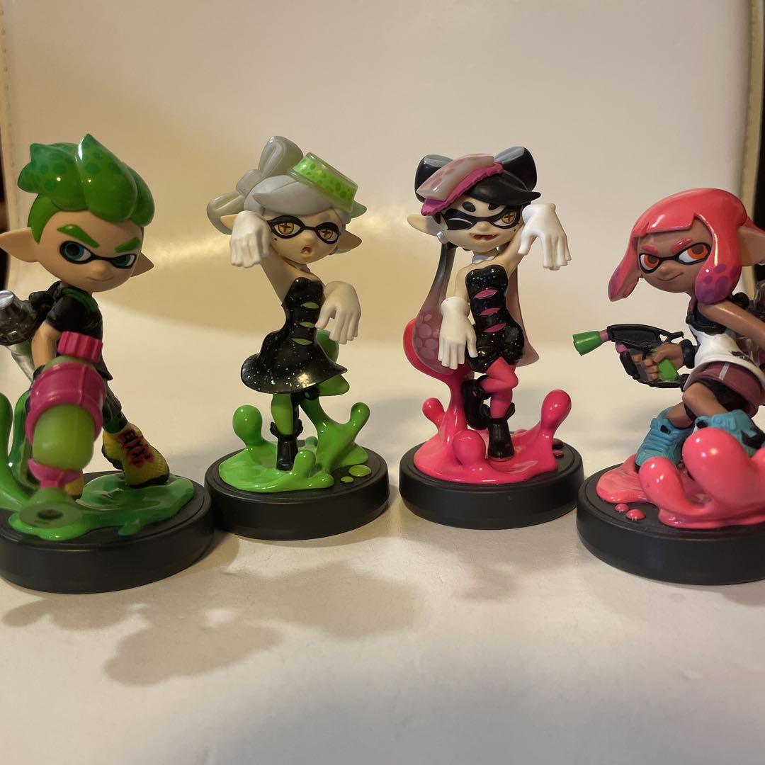 

[USED] amiibo Bundle: Squid Sisters Girl Neon Pink, Boy Neon Green