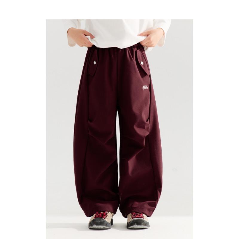 Boys Casual Straight Leg Waterproof Pants For Big Kids Spring Autumn