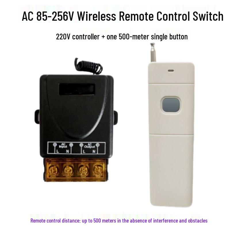 220V 30A Wireless Remote Control Switch for Water Pump, Motor, Range Hood, Exhaust Fan, and Sprayer.