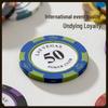 High-End Texas Hold'em Poker Set: Crown Clay Chips, Mahjong Cards, Aluminum Case, Poker Table Cloth