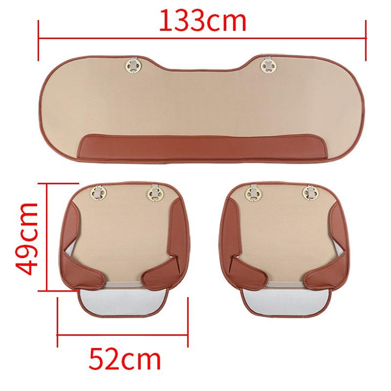 SEAMETAL Leather Seat Covers Car Cushion Four Seasons Automobiles Seat Cover Universal Pad Mats Protector for Car Seat