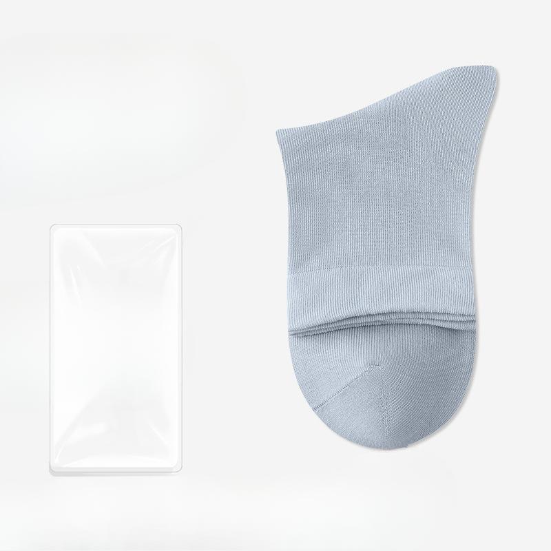 Female Autumn Pure Color Cotton Sweat Absorbing Deodorizing Antibacterial Boneless Cotton Socks
