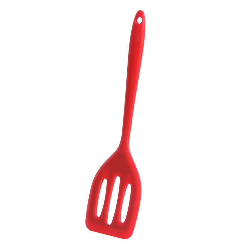 Spatula Silicone Turner Heat Resistant Slotted Spatula Colorful Egg Spatula Flipper Non Stick Cookware for Cooking Baking