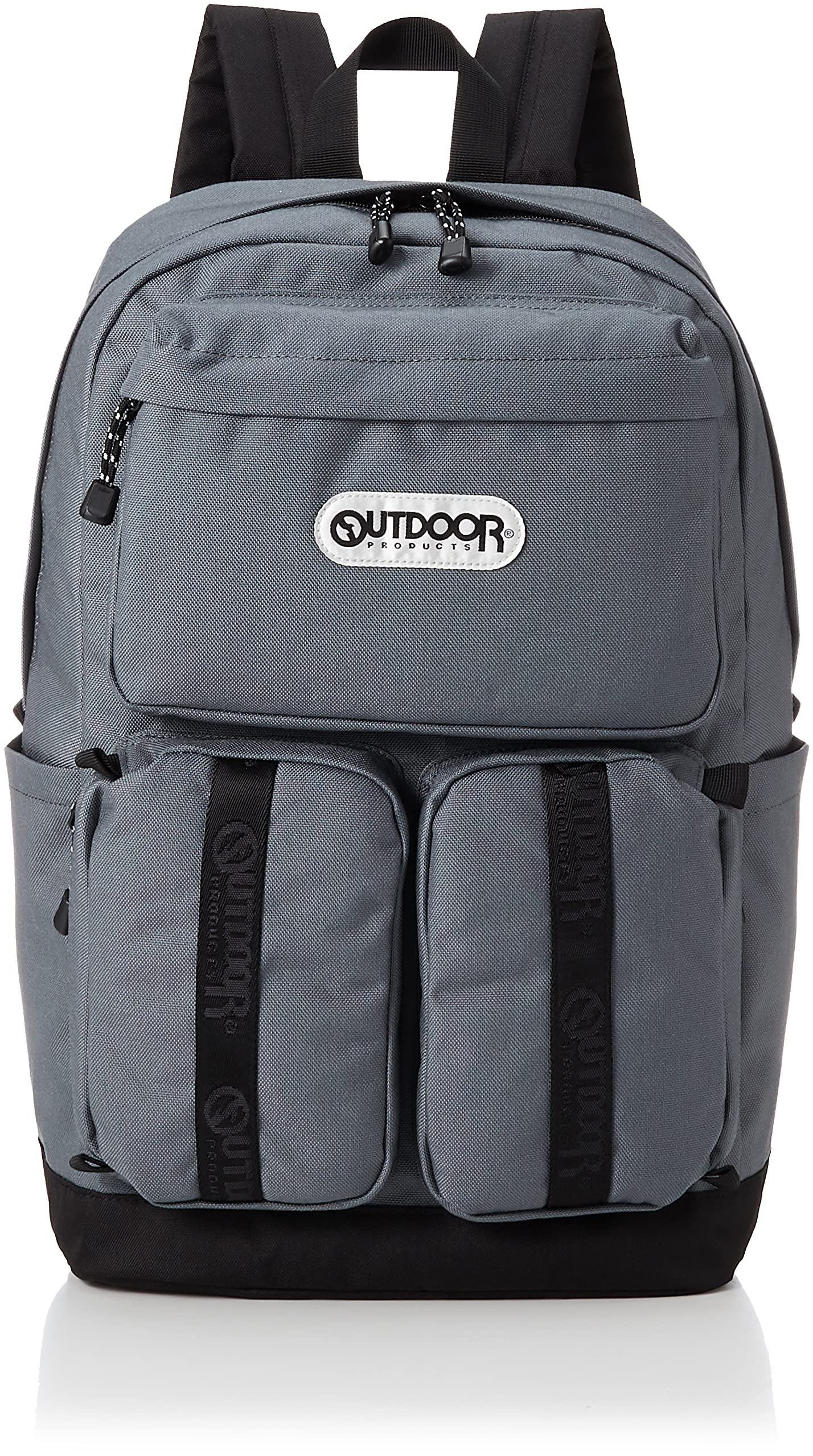 

Backpack A4 Storage PC Storage Large Capacity 26L Classic Logo Tape Nylon Many Pockets Gray F [Outdoor Products] Men s