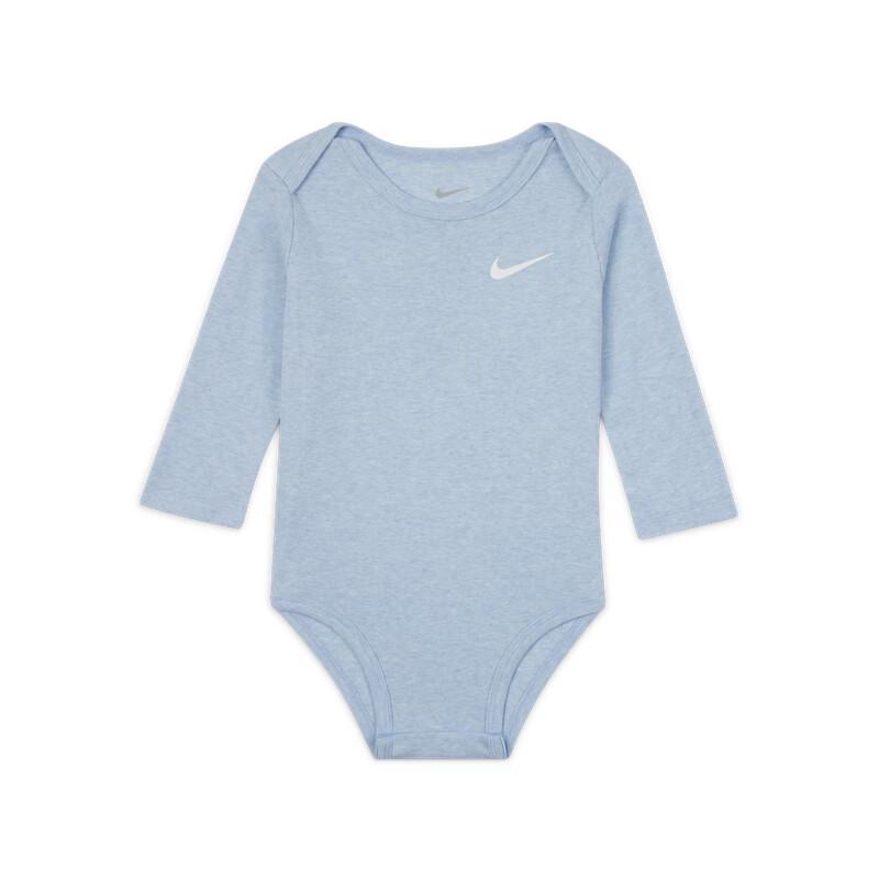 Nike Body cu mânecă lungă pentru bebeluși, pachet de 3
