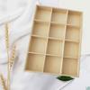Grocery Storage Wooden 12 Grids Organizer Retro Divided Compartments Pastoral Lattice Display Case
