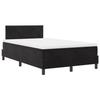 Lit à ressort vidaXL avec matelas Noir 120x200 cm Velours 3339232