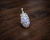 Rainbow Moonstone Pendant Necklace, 925 Sterling Silver Jewelry, Handmade Jewelry, Engagement Gift For Her