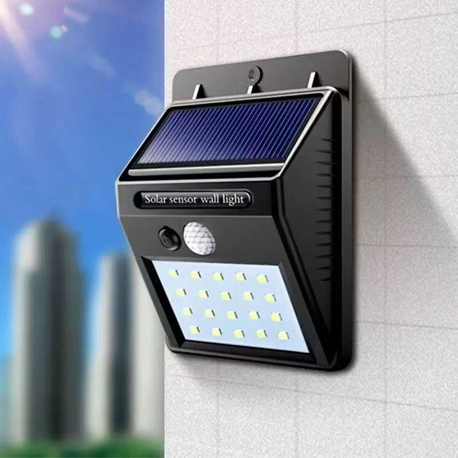

Solar-Powered Human Body Lamp, Outdoor Courtyard Street Light, Energy-Saving LED Wall Lamp for Garden & Home S чорний