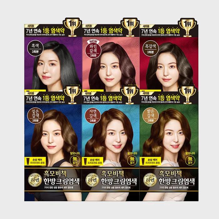 

Lien_Lien Black Moby Cream Dye 120g X 2 6 types to choose from light brown