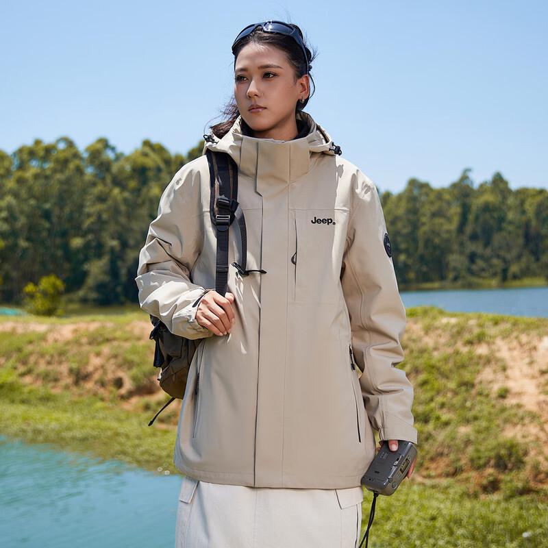 JEEP Men's 3-in-1 Outdoor Waterproof Windproof Jacket