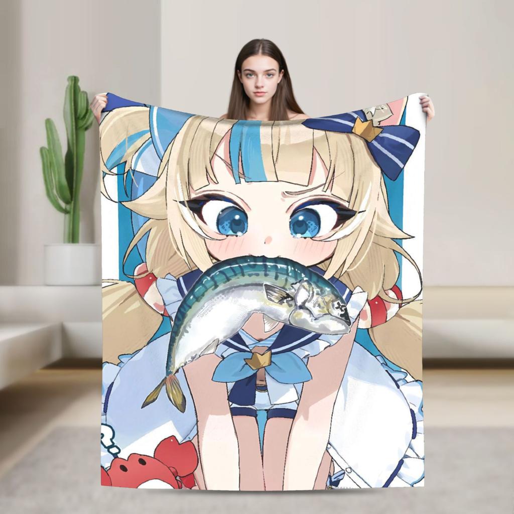 Sameko Saba Blanket Super Soft Street Trend Plush Throw Blanket For Couch Bed Travel Office Flannel Bedspread Bed Cover