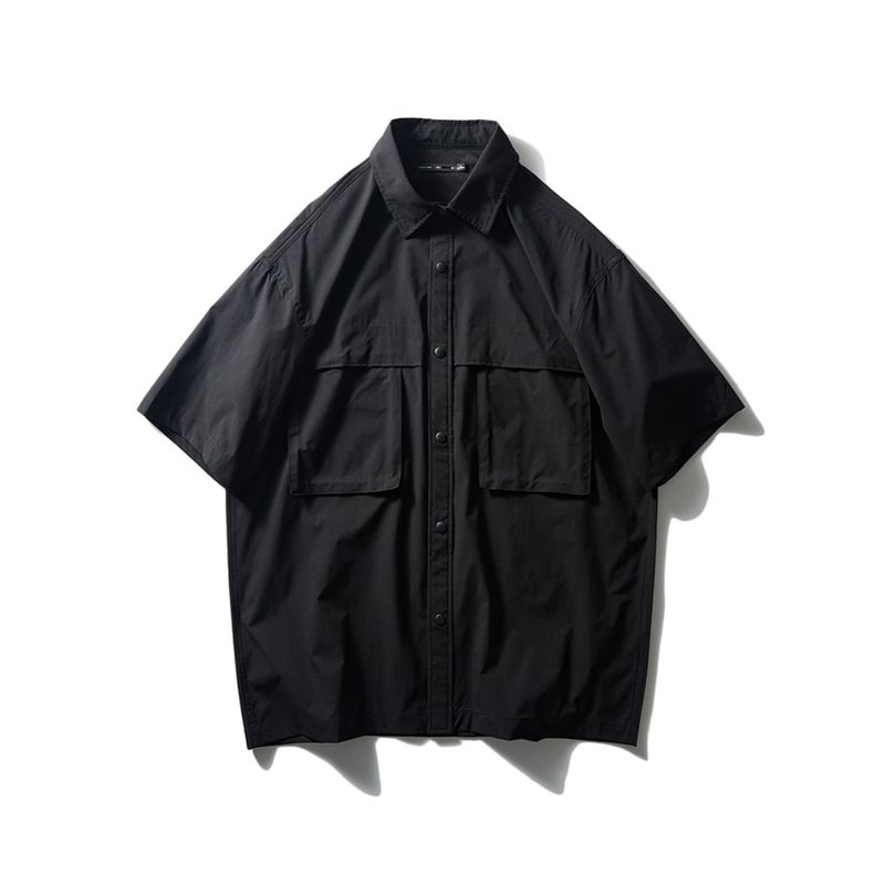 Export Export Tail Single Cut Label Japanese Style Outdoor Quick-Drying Workwear Shirt than Men's Short-Sleeved Summer Mountain Shirt Coat