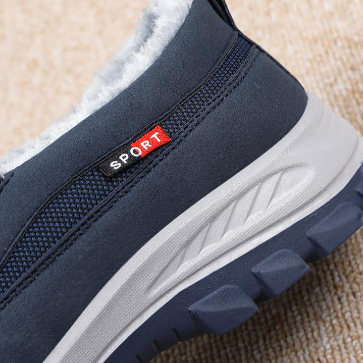 Cotton Shoes for Autumn and Winter Men Outdoor Wear One Foot Snow Boots Dad Shoes with Thick Fleece Old Beijing Lightweight Cotton Boots