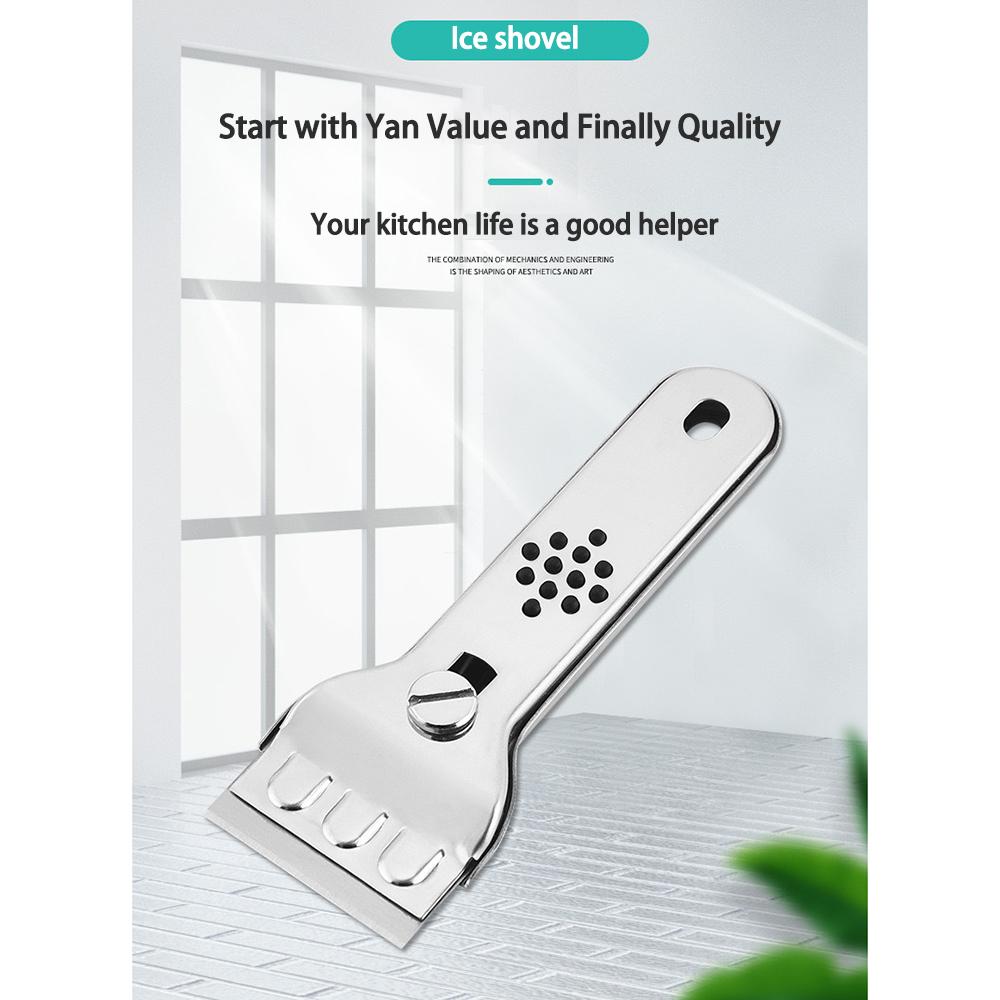 Tile Wall Floor Glass Wiper Freezer Sink Cleaning Scraper Stainless Steel Blade Paint Shovel Knife Kitchen Home Ceramic Cleaner