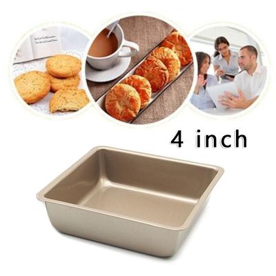 Square Shape Baking Tray 4 Inch Non Aluminum Suitable for Various Dishes