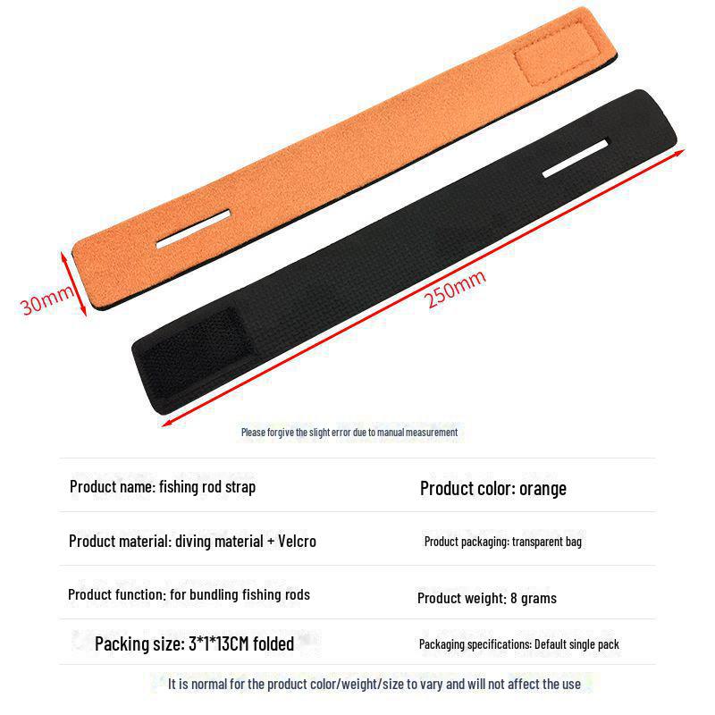 High-Elastic Velcro and Protective Fishing Rod Straps