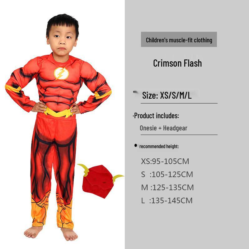 Kids' Muscle Costume: Halloween Heroes – Iron Man, Captain America, Thor, Hulk, Optimus Prime, and Spider-Man