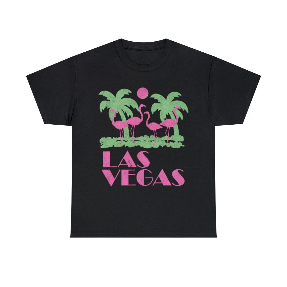 Retro Las Vegas Graphic Tee Shirt, S-5XL M
