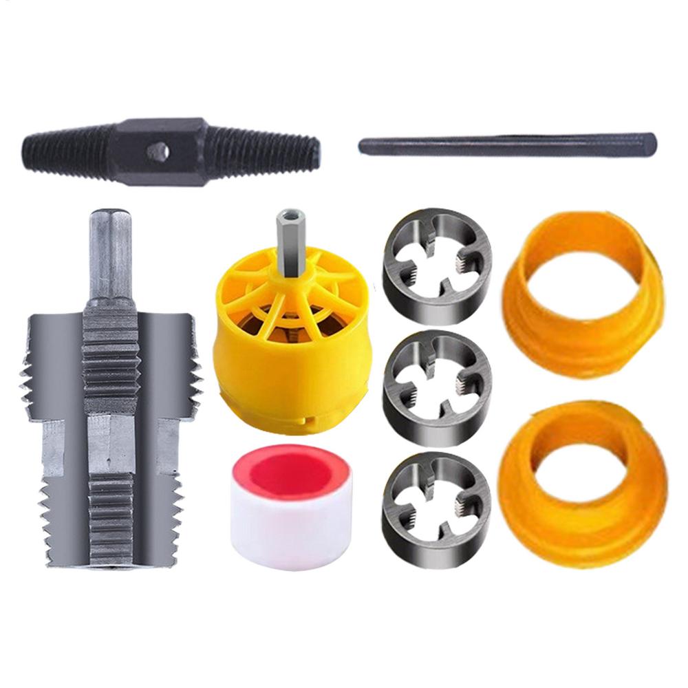 PVC Pipe Threader Internal Thread Opener 1/2 Inch 3/4 Inch 1 Inch Pipe Threader Pipe Threader Plumbing Tool Water Pipe Threader