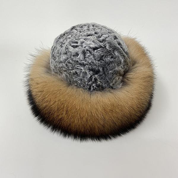 

Пушистые зимние меховые шапки женские теплые пушистые уличные фетровые шапки из натурального меха толстые снежные шапки-куполы One Size
