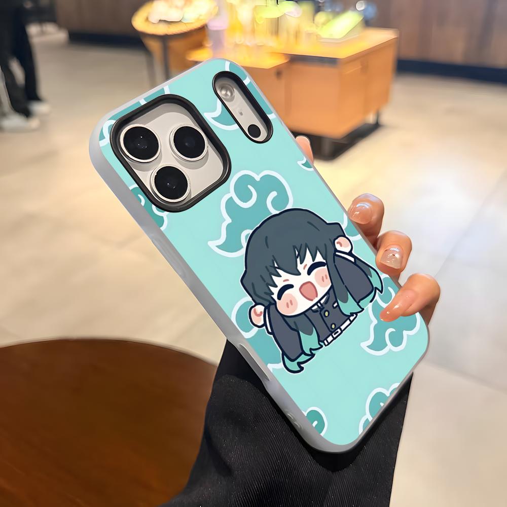 Anime Muichiro Tokito Phone Case For IPhone 17 Air 16 E 15 14 Plus 13 12 11 Pro Max Jelly 2 In 1 Protective Case