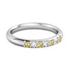 Lemon Quartz Eternity Stackable Ring - 925 Sterling Silver