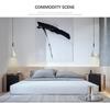 Nordic Wrought Iron Pendant Light - Modern Creative Single-Head Lamp for Restaurant, Bar, Bedroom, and Bedside.