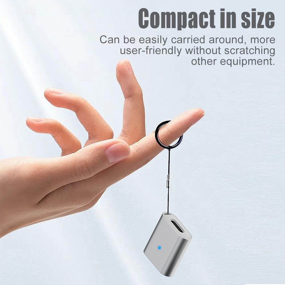 USB C/8 Pin Female To Magnetic 3Pin Aluminum Alloy USB C Adapter Converter Charger Converter for Laifen Wave Electric Toothbrush