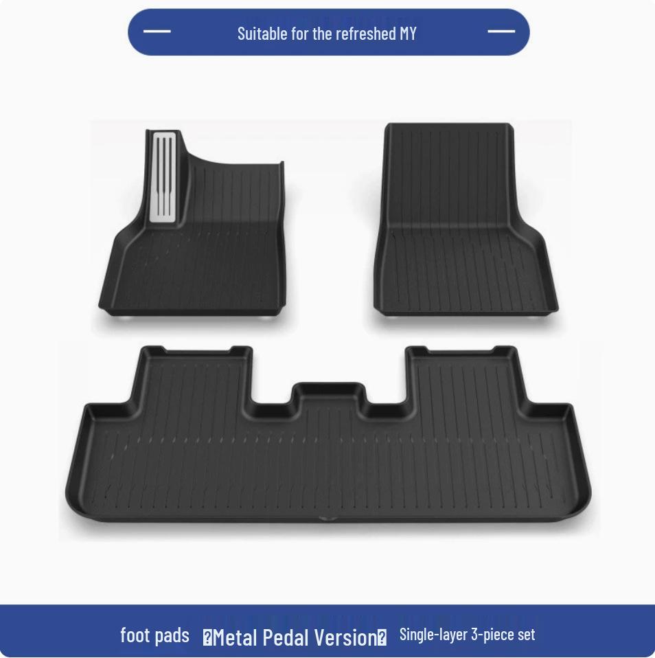 TPE Injection Molded Foot Pads for Tesla Model 3/Y - Full Surround Set