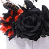 Halloween Artificial Flowers Arrangement in Wooden Box Boxed Faux Desktop Ornament for