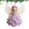 DIY Angel Hanging Decoration Crochet Set With Yarn For Beginners Crochet Handmade Set Christmas Tree Hanging Decoration