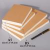 A5/B5 Kraft Paper Cover Notebook,Extra Thick 200 Sheets/Book,Blank Pages,Free Stickers,Office Study Notes Supplies CS-079