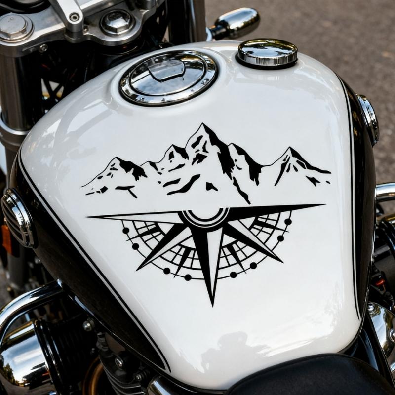Waterproof Guidance Mountain Car Decals Strong PVC Sticker Weatherproof Design Long Lasting Adhesive For Outdoor Vehicles