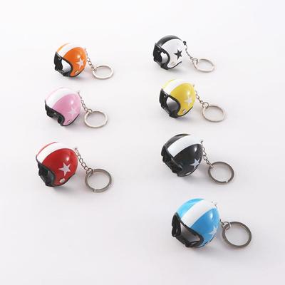 Gifts Fashion Safety Helmet Keychain Auto Decoration Pendant Car Key Ring Motorcycle Key Holder