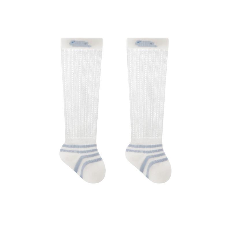 Newborn Baby Socks Summer Anti-Mosquito Knee High Infant Socks Cute Cartoon Breathable Mesh Over Calf Stockings For Infants